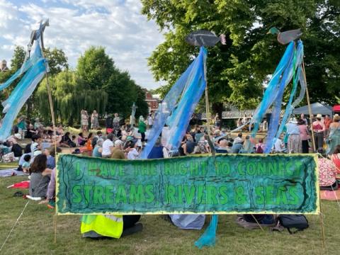Banner at Friends of the Cam Dedication of River Rights Festival Banner at Friends of the Cam Dedication of River Rights Festival