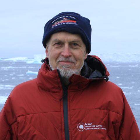 Dr Rob Larter in the Antarctic