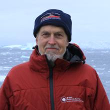Dr Rob Larter in the Antarctic